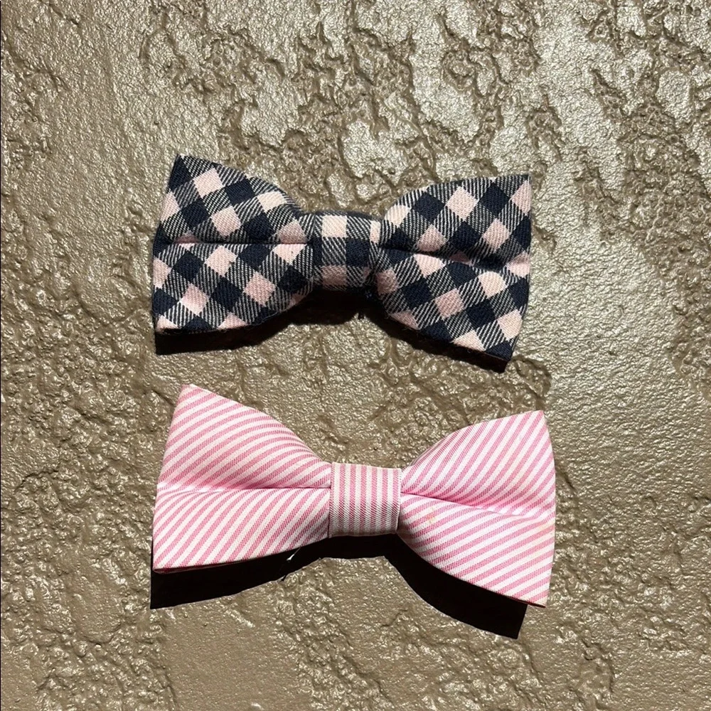 TWO clip on boys bow ties - Old Navy